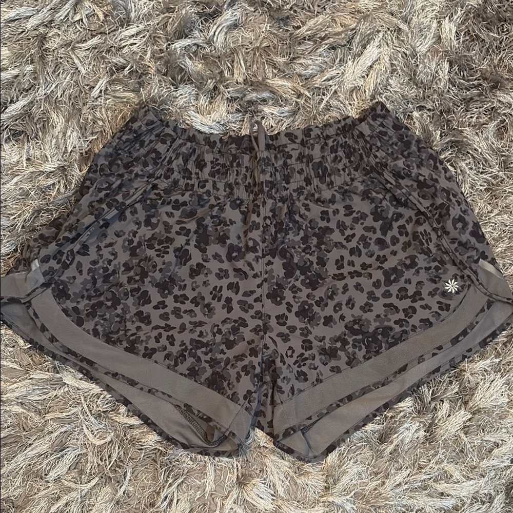 Leopard Print Athletic Shorts for Women